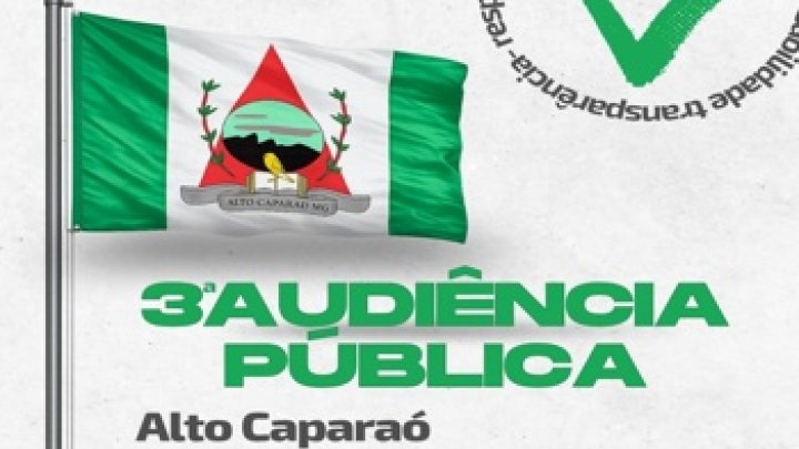 Convite para a 3ª Audiência Pública de Prestação de Contas